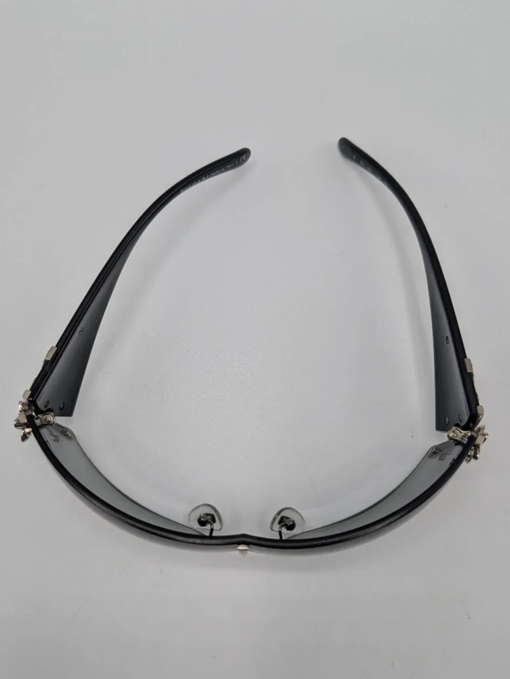 Bvlgari Limited Edition Crystal Black Shield Sunglasses
